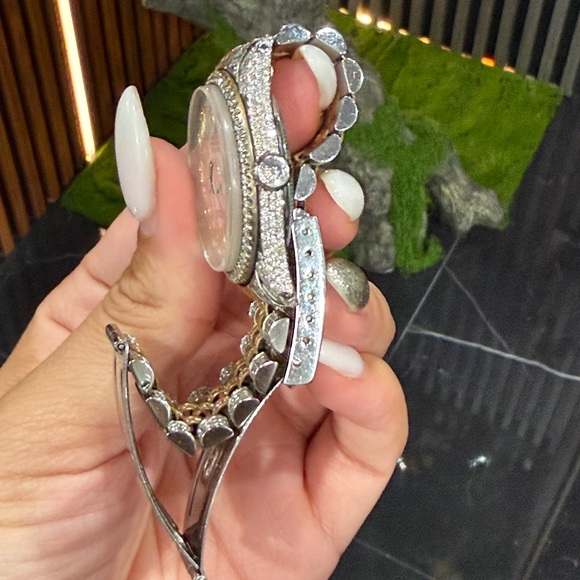 Rolex Women’s Watch White Dial Diamond Bezel & Bracelet – Aftermarket Diamonds - Picture 4 of 6